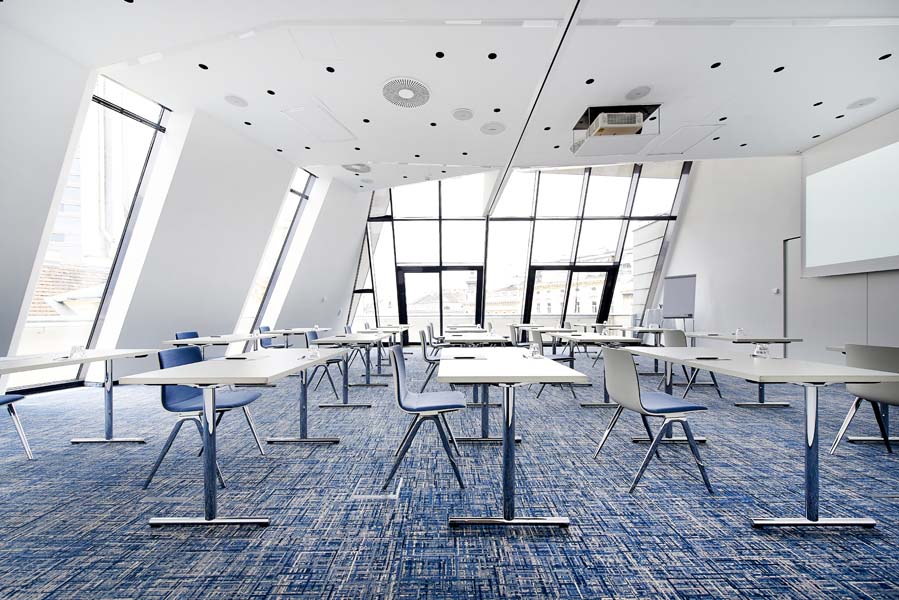 Seminarraum mit Abstand Wien, Klassenzimmer Raum Novara, Hotel das Triest